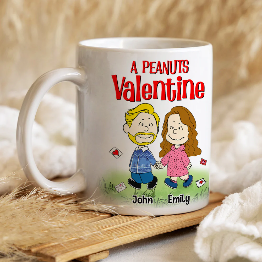 Couple Hand In Hand Peanut - Personalized Coffee Mug - Gift For Couple, Husband Wife, Anniversary - CL43 PT