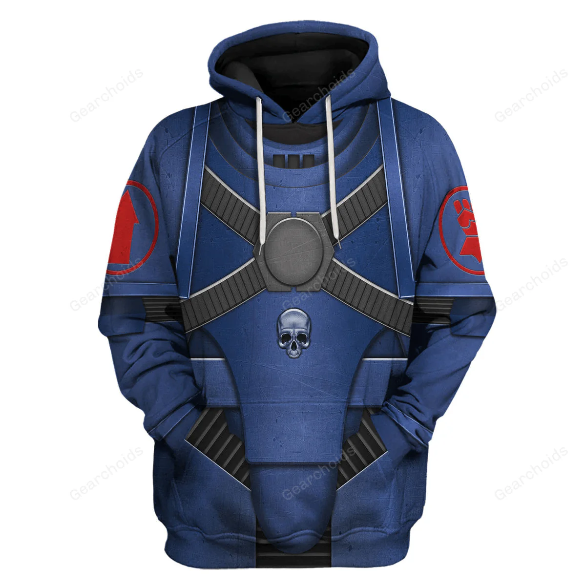 Crimson Fists Mark IV Maximus Power Armor - Costume Cosplay Hoodie Sweatshirt Sweatpants CSWRH179 - Image 2