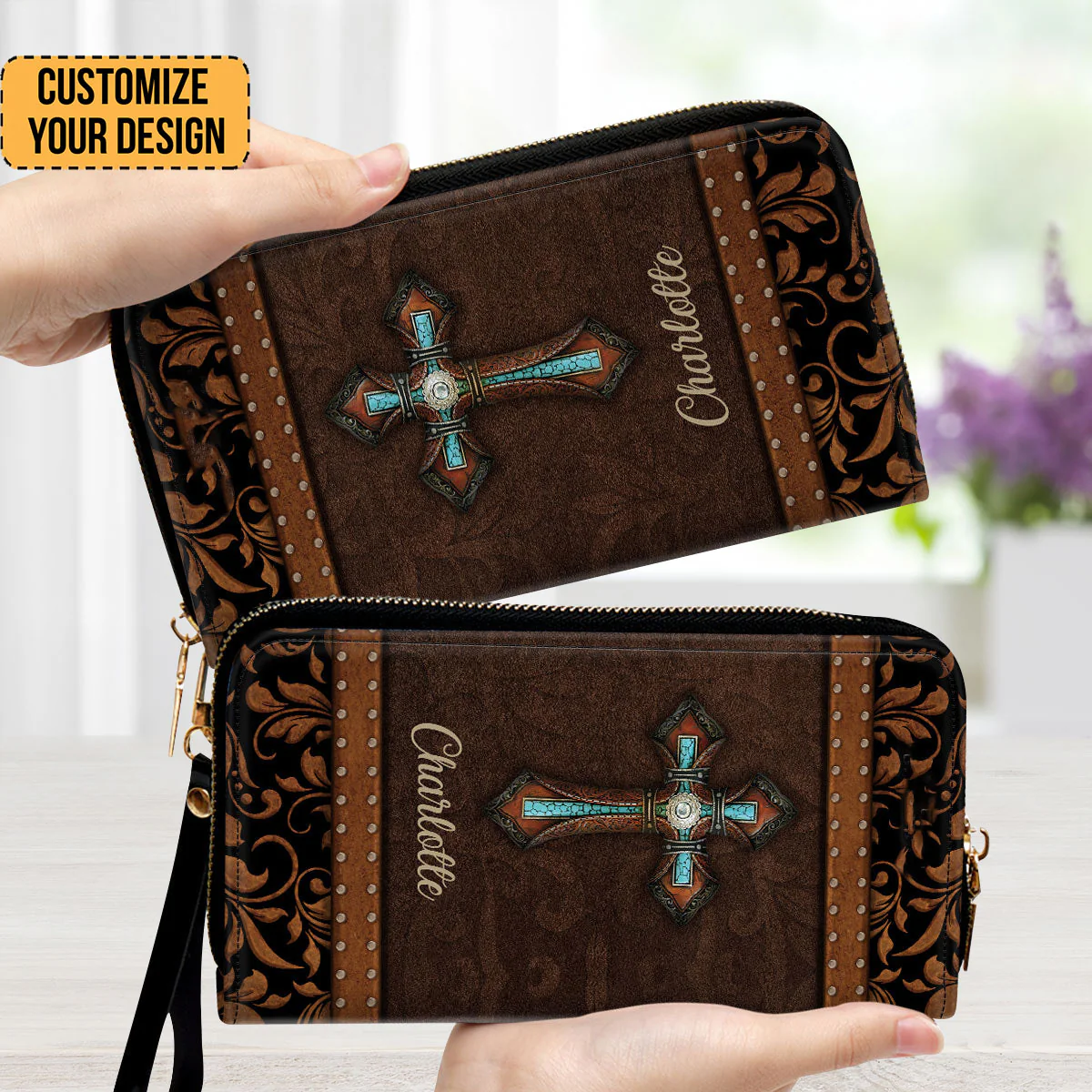 Cross - Awesome Personalized Leather Long Wallets - AT4081451 - Image 2
