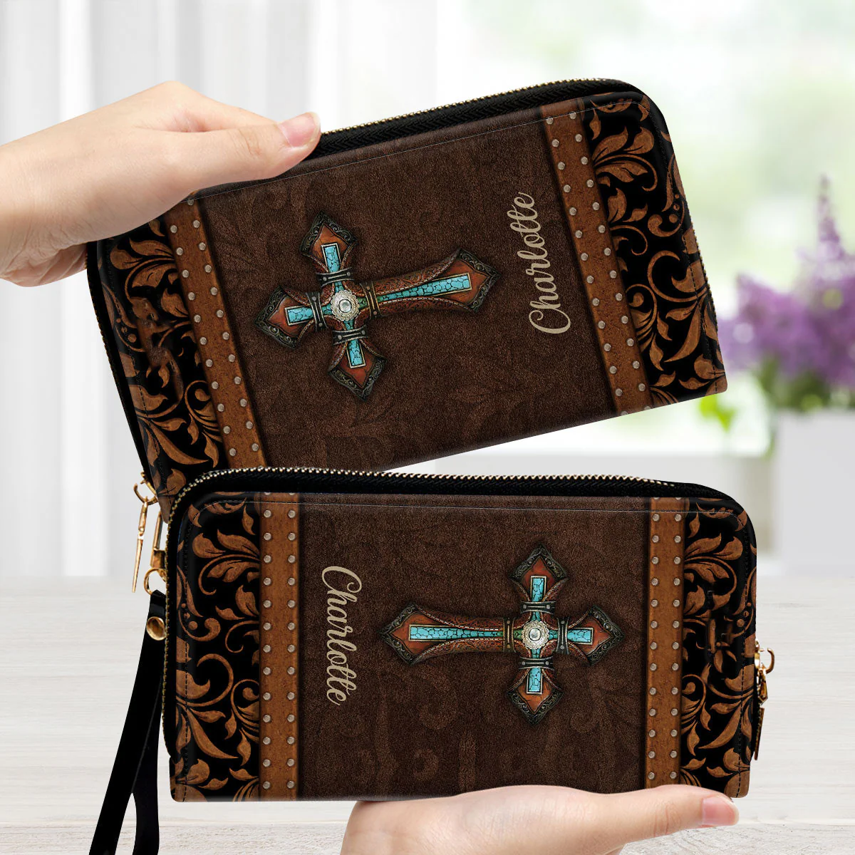 Cross - Awesome Personalized Leather Long Wallets - AT4081451 - Image 3