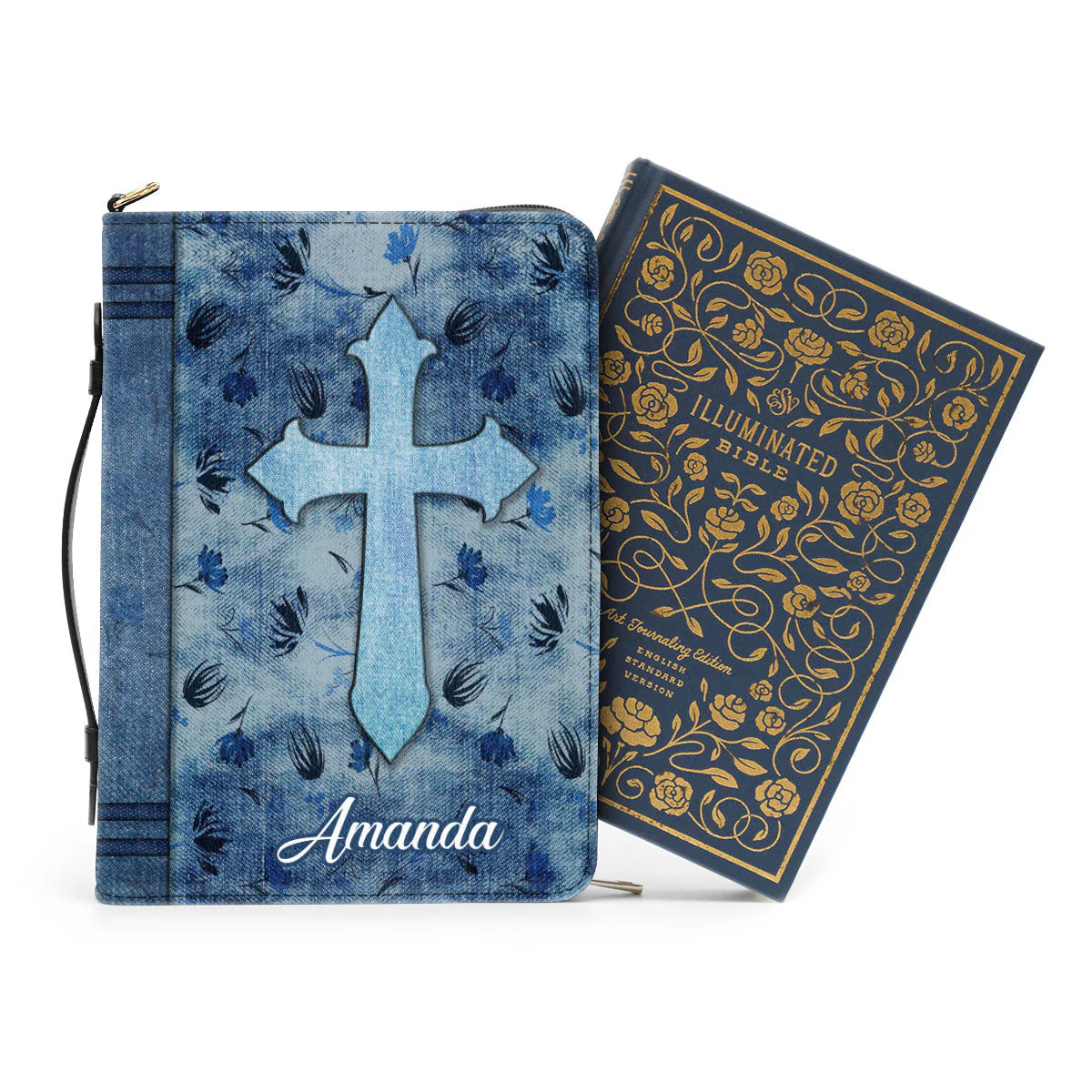 Cross Blessed In The Woman Who Trust In Lord - Beautiful Personalized Bible Covers - AT4082439 - Image 3