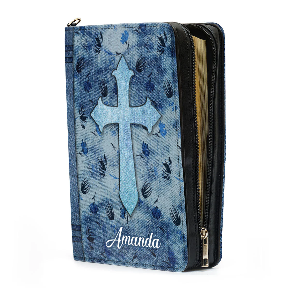 Cross Blessed In The Woman Who Trust In Lord - Beautiful Personalized Bible Covers - AT4082439 - Image 4
