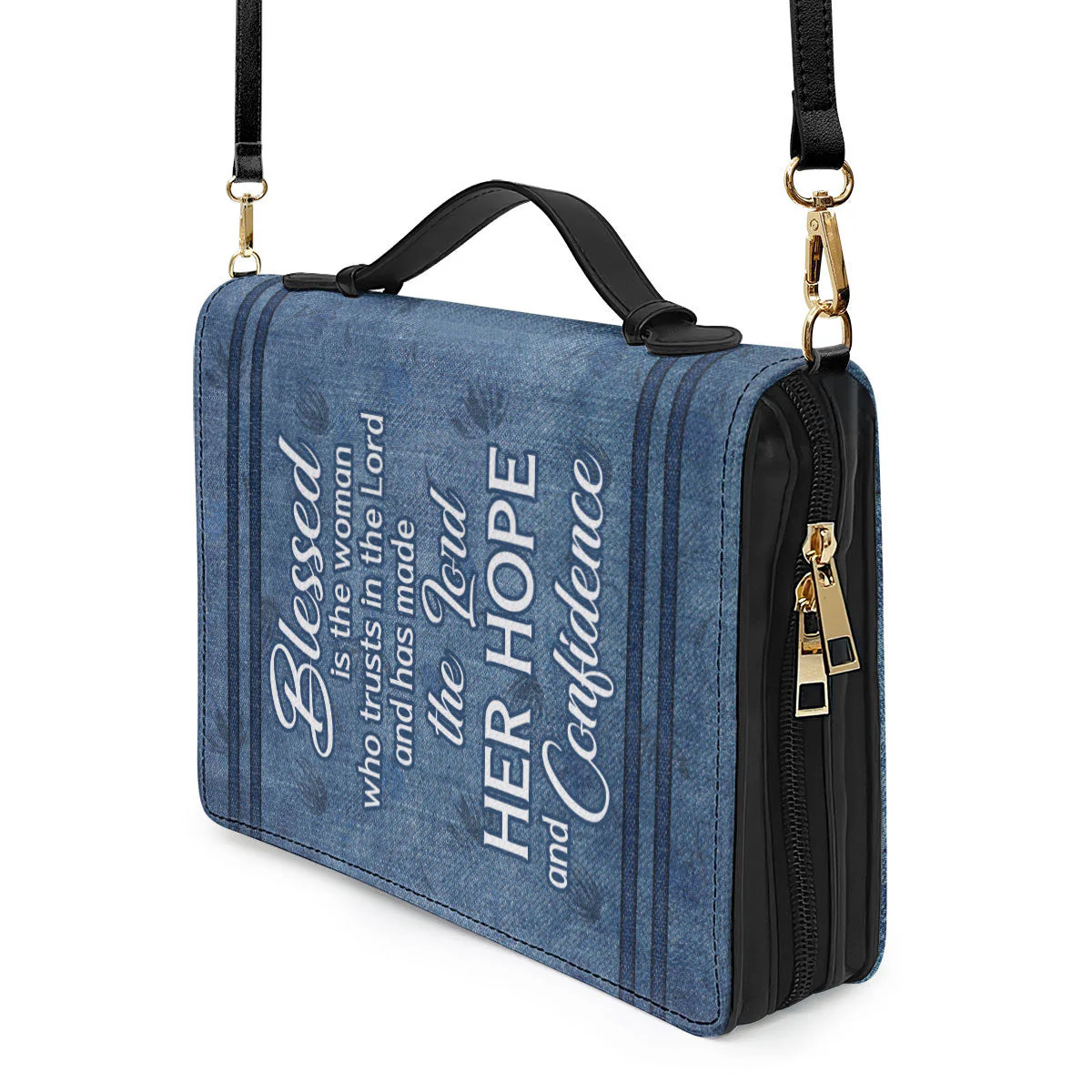 Cross Blessed In The Woman Who Trust In Lord - Beautiful Personalized Bible Covers - AT4082439 - Image 5