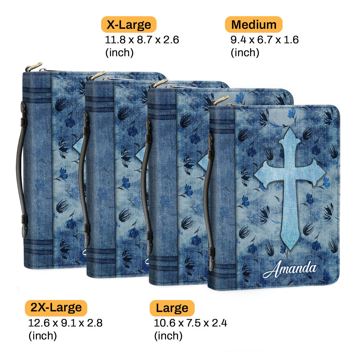 Cross Blessed In The Woman Who Trust In Lord - Beautiful Personalized Bible Covers - AT4082439 - Image 6