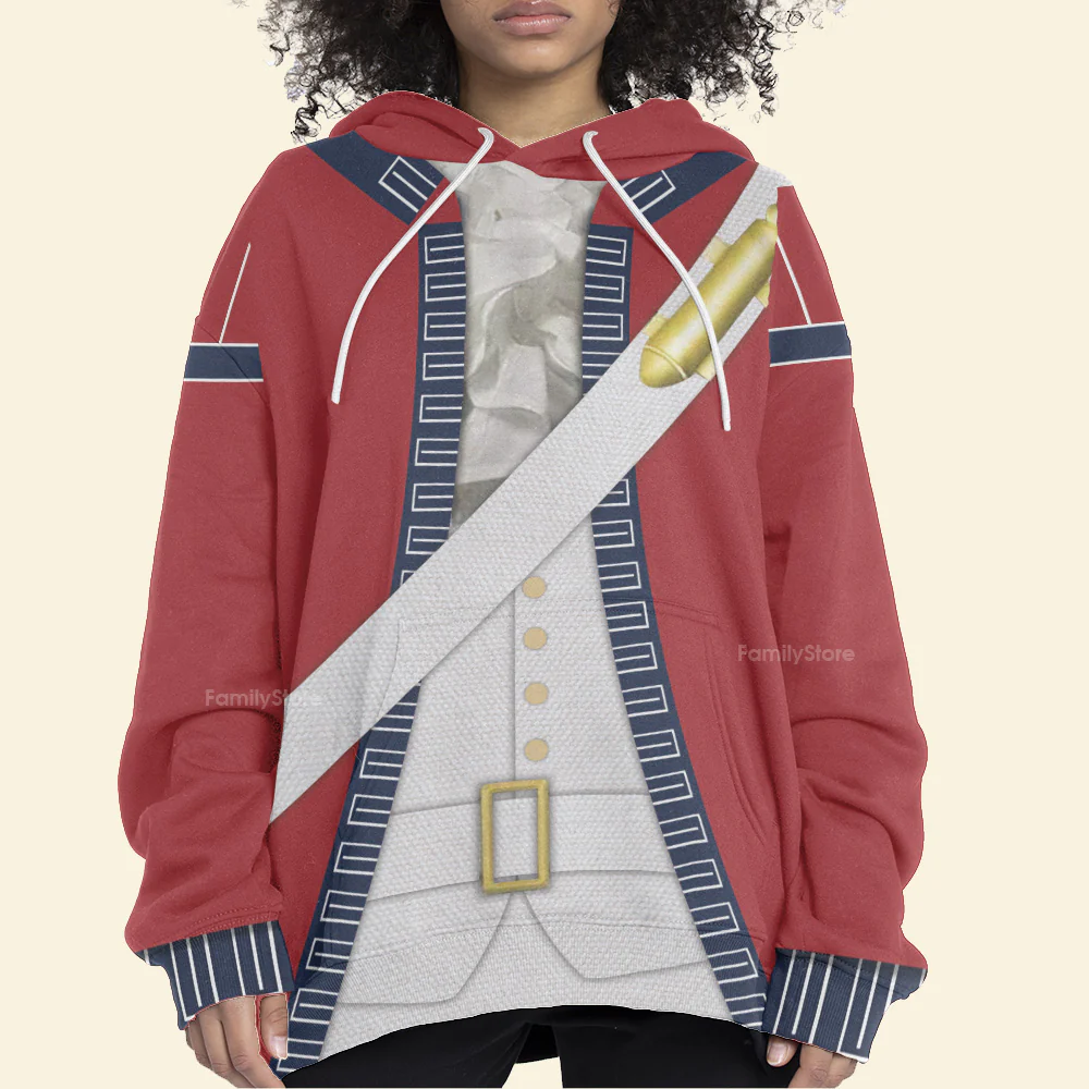 British Red Coat Hoodie For Men And Women - Image 5