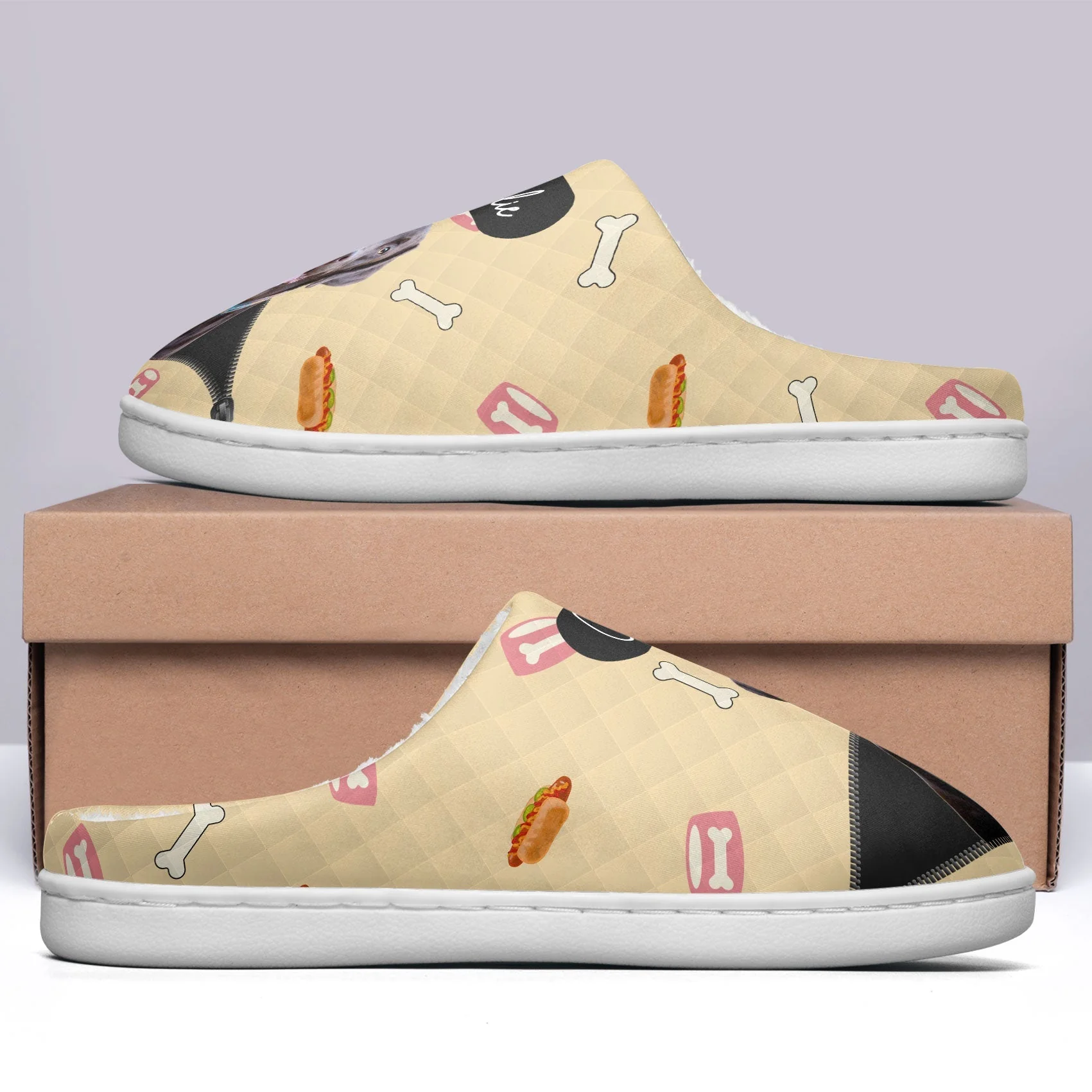 Custom Cute Pet Photo - Personalized Slippers - Gift For Dog Lovers, Cat Lovers, Pet Owners NA94 - Image 3