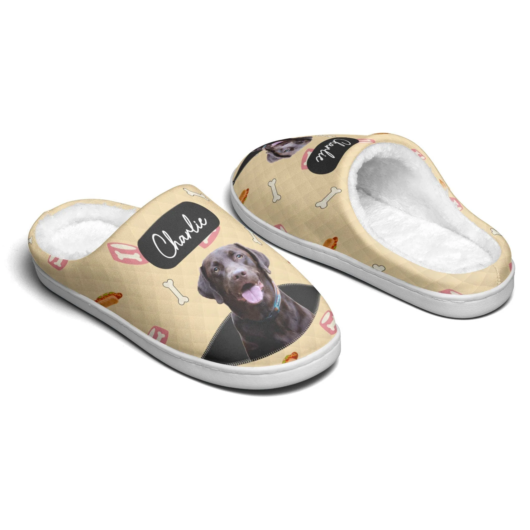 Custom Cute Pet Photo - Personalized Slippers - Gift For Dog Lovers, Cat Lovers, Pet Owners NA94 - Image 4