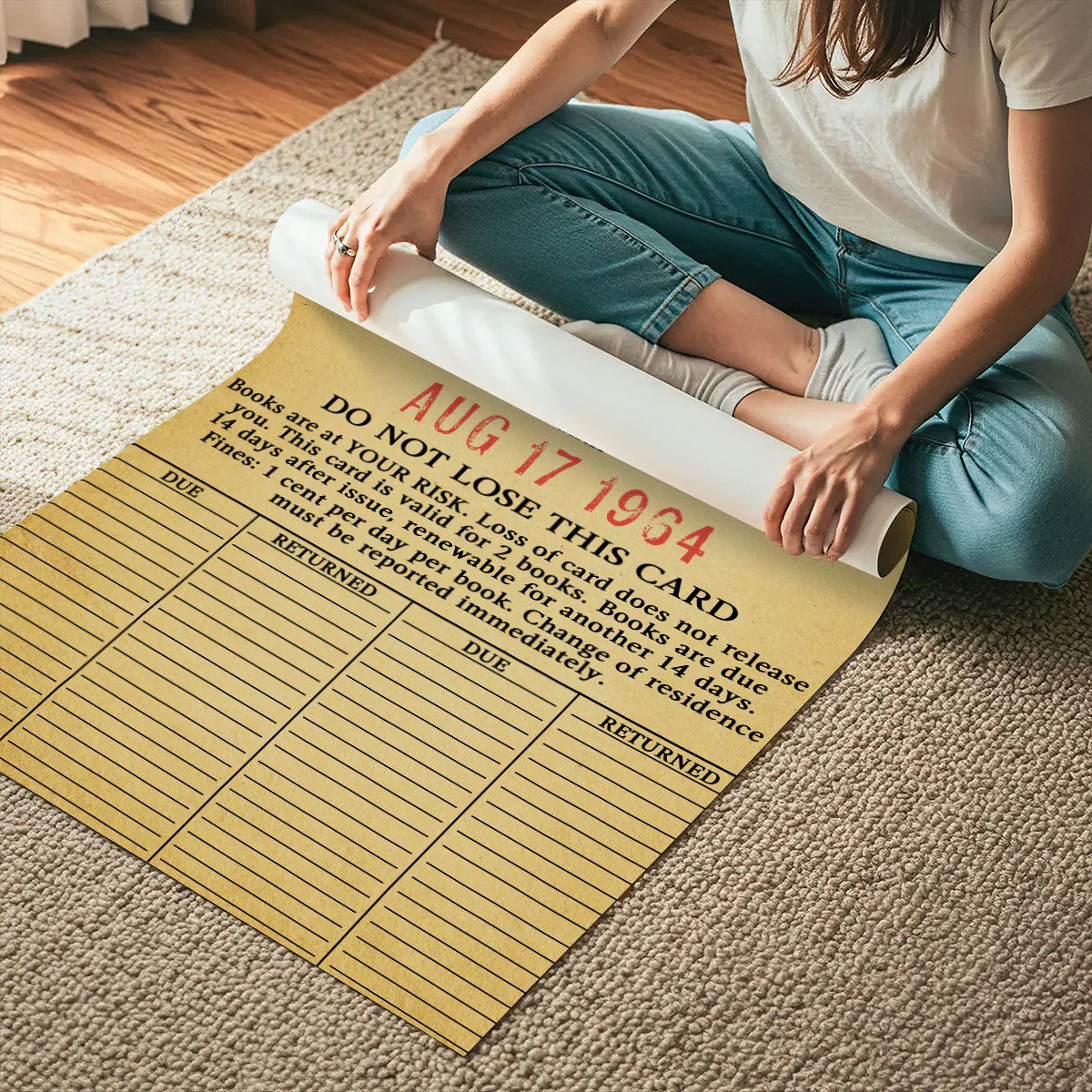 Custom Library Card - Personalized Canvas - Gift For Book Lovers, Readers HH01 - Image 4
