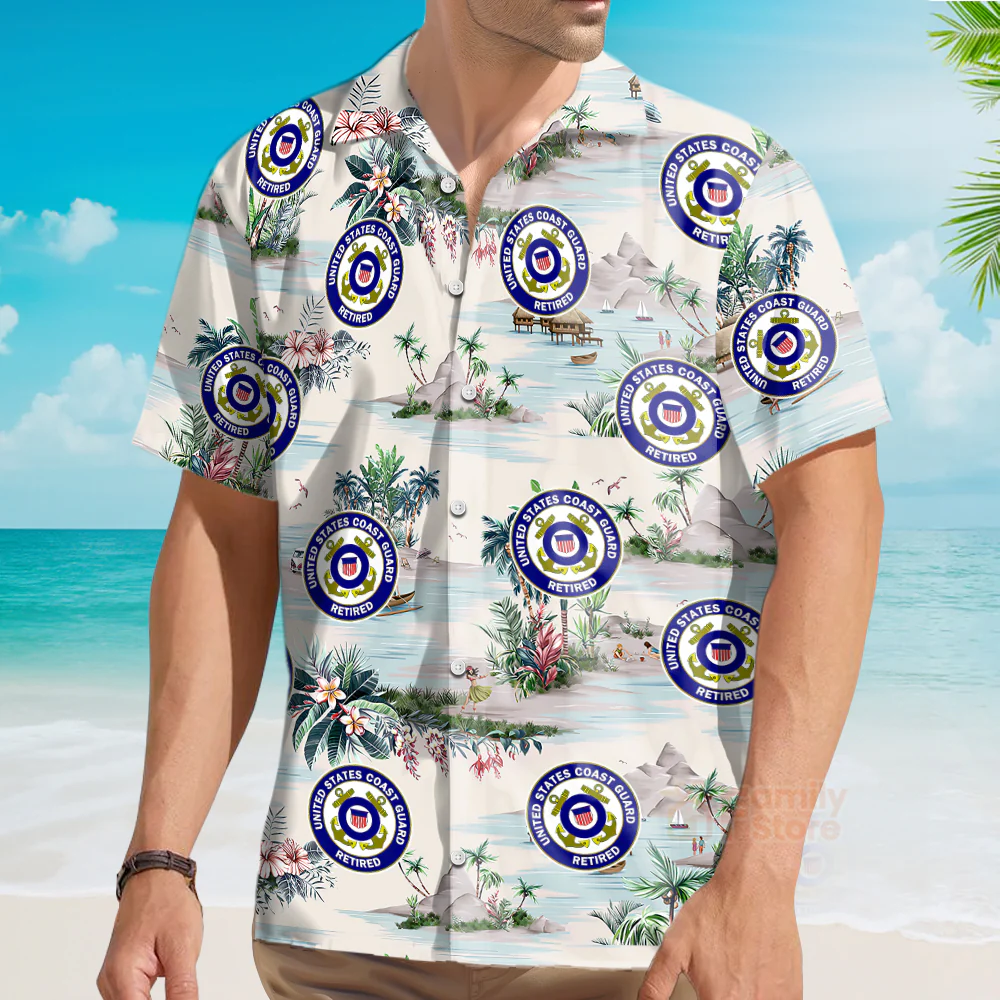 Custom Logo Mountains And Rivers Team Shirt - Personalized Hawaiian Shirt