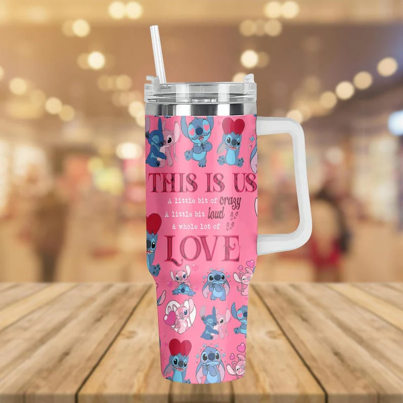Custom Name Sti We Make It, Together - Personalized Tumbler 40oz Cup With Straw - Gift For Couples NA94 - Image 3
