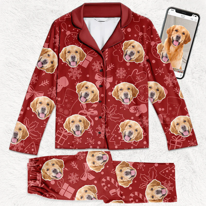 Custom Photo A Festive Pup-fect Christmas - Gift For Pet Lovers - Personalized Pajama NA94 - Image 2