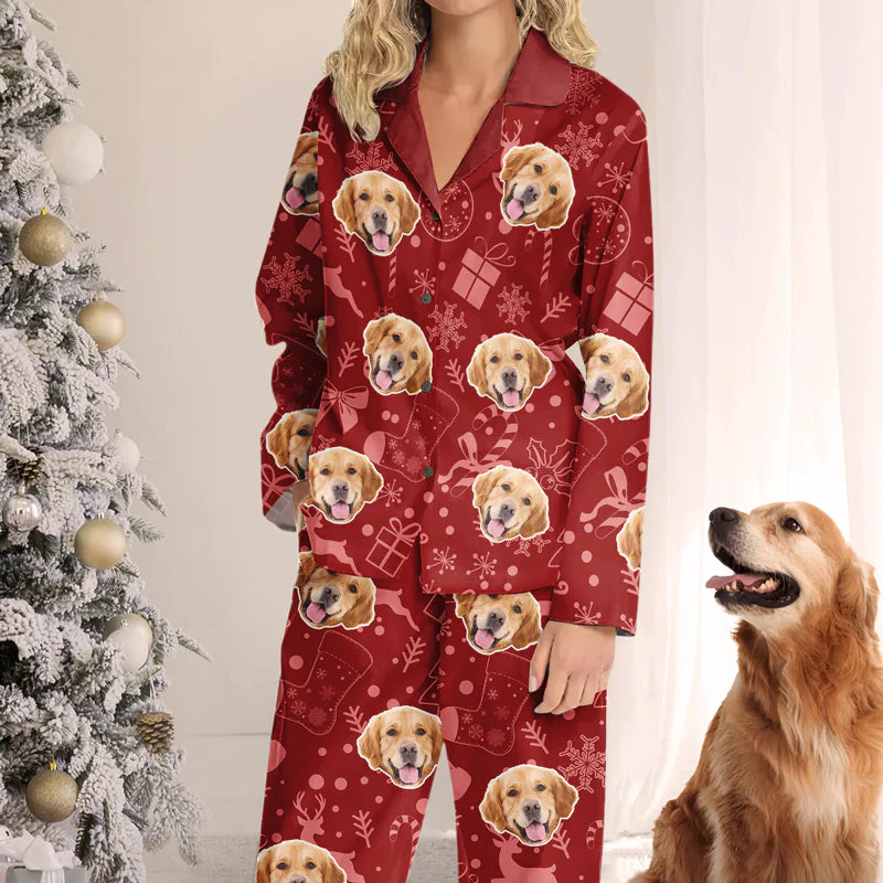 Custom Photo A Festive Pup-fect Christmas - Gift For Pet Lovers - Personalized Pajama NA94 - Image 4