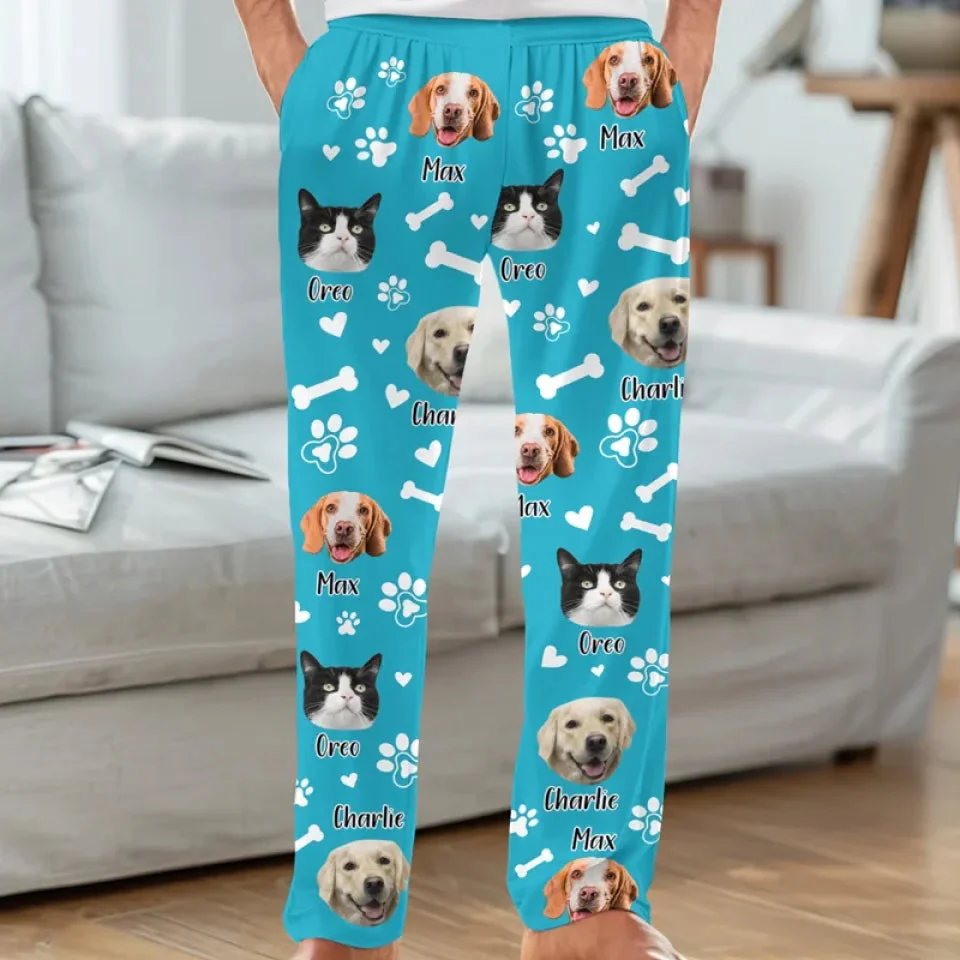 Custom Photo A House Is Not A Home Without Pets  - Personalized Pajama Pants - Gift For Pet Lovers - NA94 - Image 3