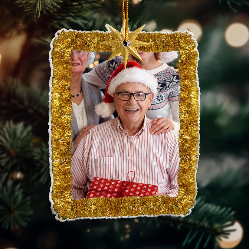 Custom Photo And Frames Mery Christmas - Gift For Family - Personalized Acrylic Ornament NA94 - Image 3