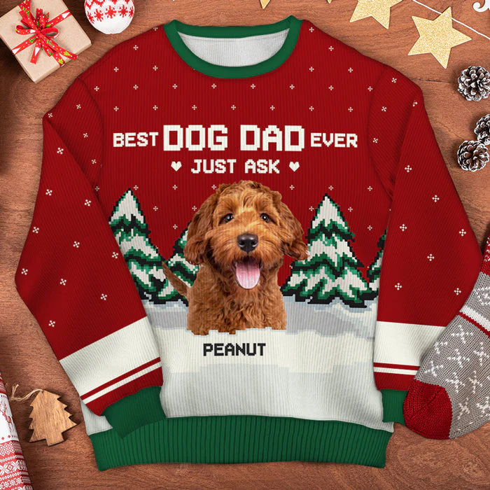 Custom Photo Best Cat Mom Ever, Just Ask - Personalized Ugly Sweater - Christmas Gift For Pet Owners, Pet Lovers - NH96 - Image 2
