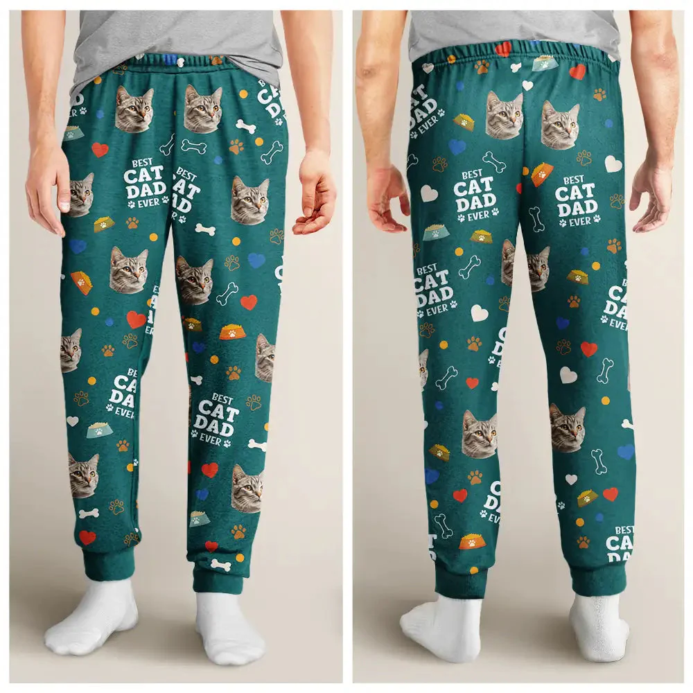 Custom Photo Best Dog Mom Dog Dad - Gift For Pet Lovers - Personalized Pajama Pants NA94 - Image 3