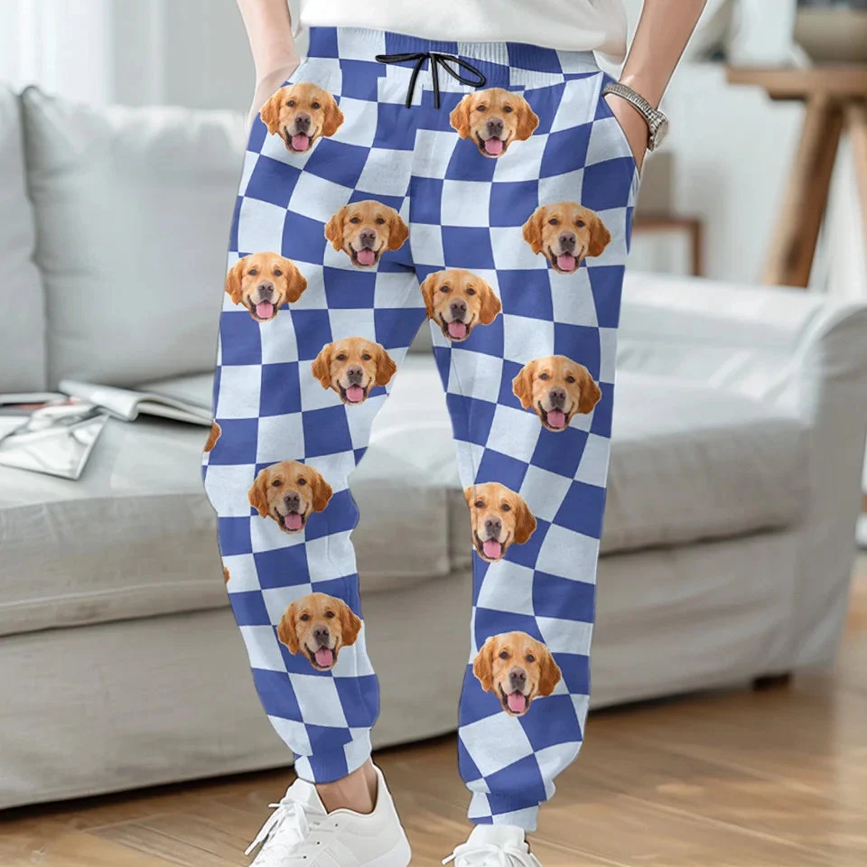 Custom Photo Christmas Is Better With A Wet Nose And A Wagging Tail - Personalized Pajama Pants - Gift For Pet Lovers NA94 - Image 2