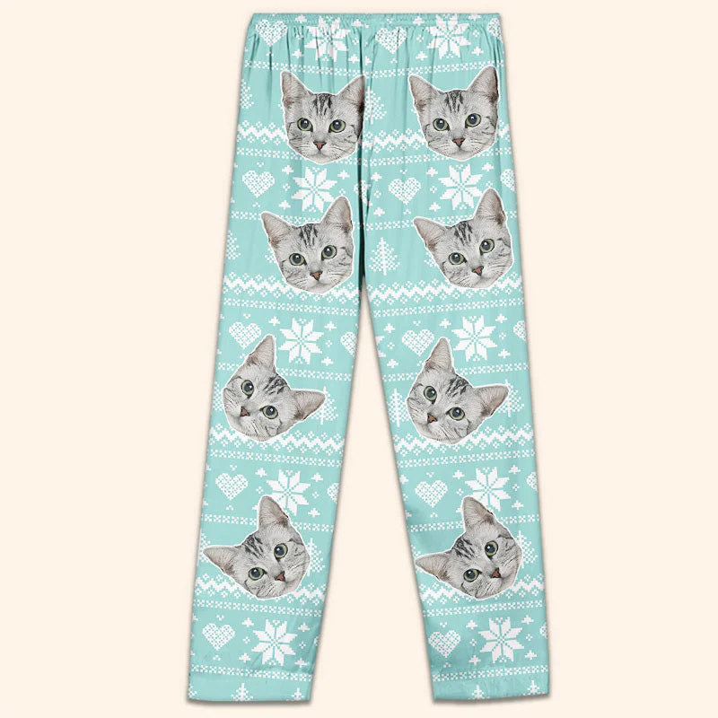 Custom Photo Christmas Is Coming To Town - Gift For Pet Lovers - Personalized Pajama Pants NA94 - Image 3