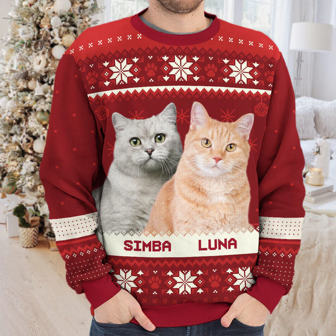 Custom Photo Cuteness Overload - Personalized Ugly Sweater - Christmas Gift For Pet Owners, Pet Lovers NH96 - Image 2