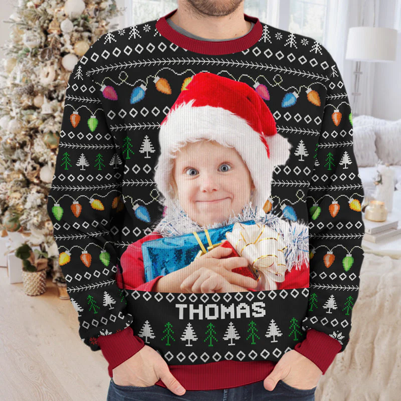 Custom Photo Disorderly But Dazzling - Personalized Ugly Sweater - Gift For Family Members NA94 - Image 2
