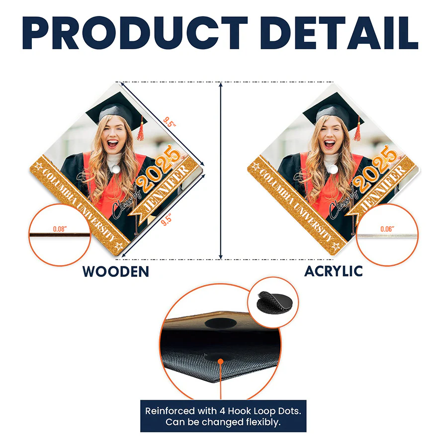 Custom Photo Finally I Made It - Personalized Graduation Cap Topper | NA94 - Image 5