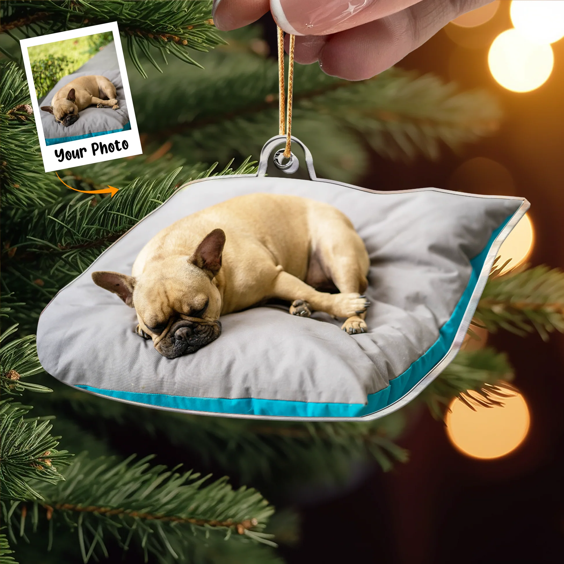 Custom Photo Funny Dog Gift For Dog Lovers - Personalized Acrylic Photo Ornament - Image 3