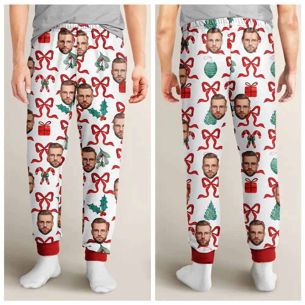 Custom Photo Girly Christmas - Gift For Wife, Girlfriend  - Personalized Pajama Pants - NA94 - Image 3