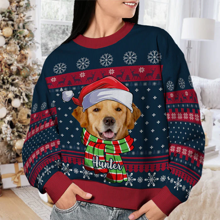 Custom Photo Have A Fetching Christmas - Personalized Ugly Sweater - Christmas Gift For Pet Owners, Pet Lovers - NH96 - Image 2