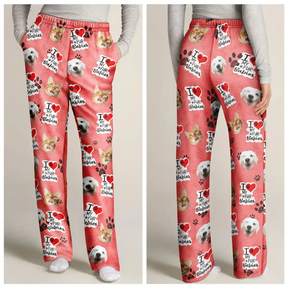 Custom Photo I Love My Dogs - Gift For Pet Lovers - Personalized Pajama Pants NA94 - Image 3