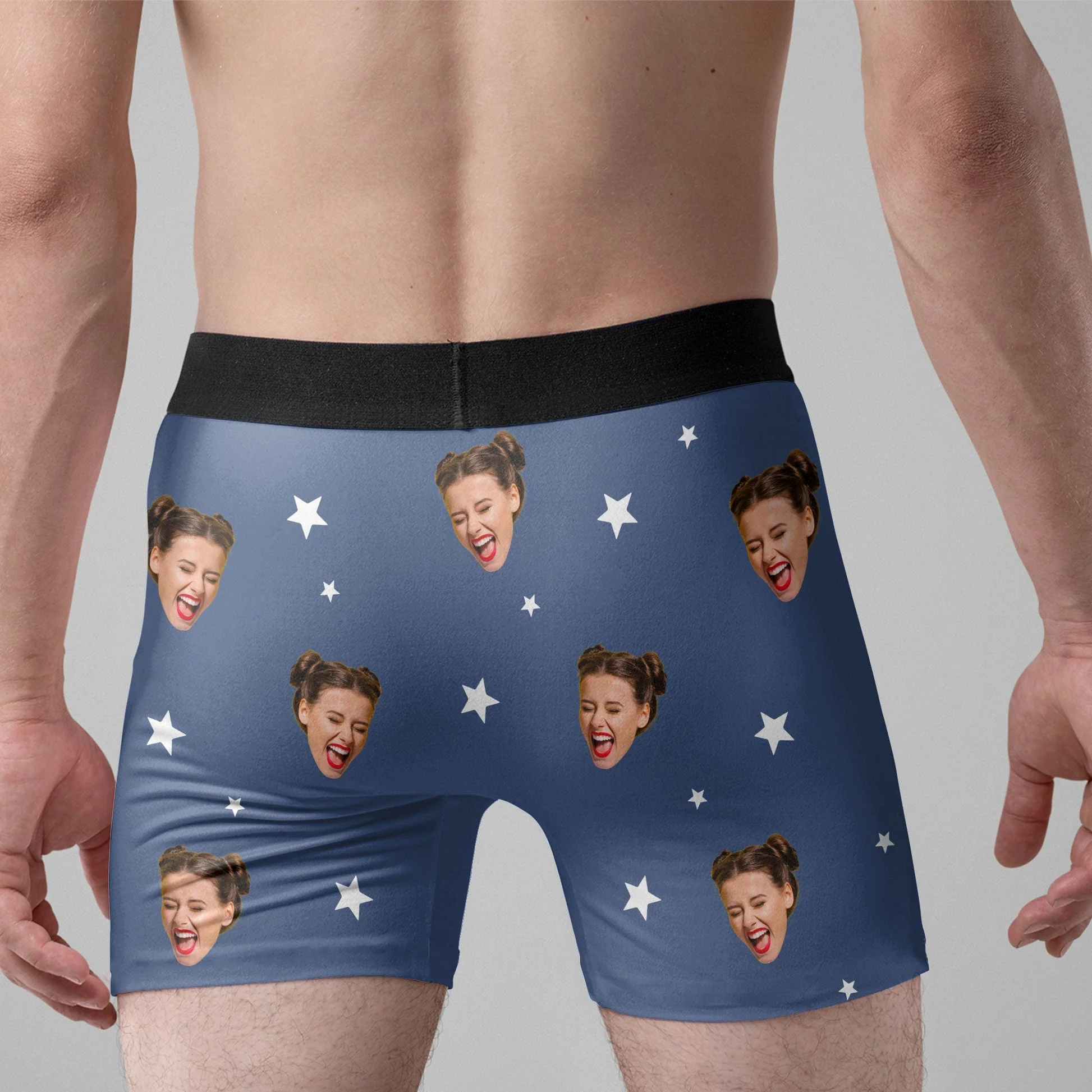 Custom Photo I'm Nut About You - Gift For Boyfriend, Husband, Anniversary - Funny Personalized Custom Boxer Briefs, Men's Boxers NH96 - Image 2