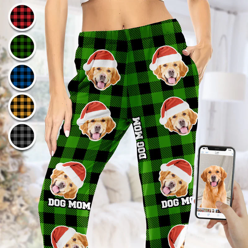 Custom Photo It's Christmas Everywhere - Gift For Dog  Lovers - Personalized Pajama Pants NA94 - Image 2