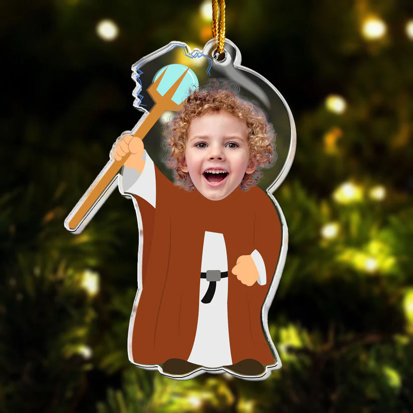 Custom Photo Kids Fantasy World - Gift For Family - Personalized Acrylic Ornament NA94 - Image 3