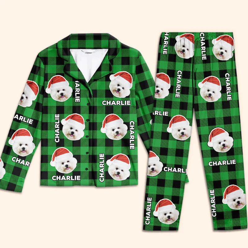 Custom Photo May Your Days Be Furry & Bright - Christmas Gift For Pet Owners, Pet Lovers - Personalized Pajama Pants NA94 - Image 4