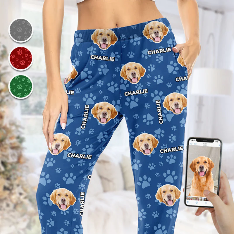 Custom Photo Me & My Best Friend - Gift For Pet Lovers - Personalized Pajama Pants NA94