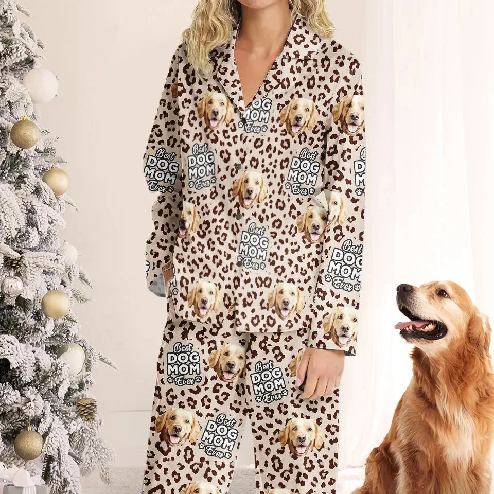 Custom Photo My Pet Is My Happy Place - Gift For Pet Lovers - Personalized Pajama NA94 - Image 3