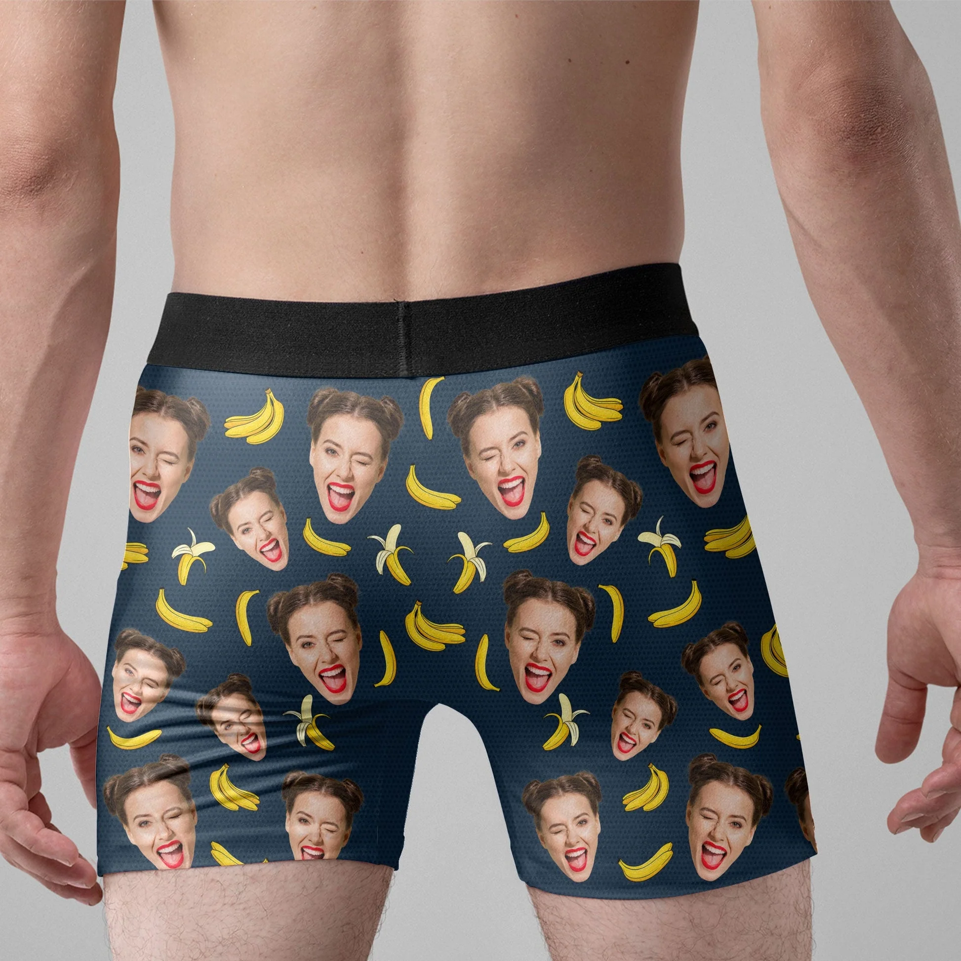 Custom Photo Only Her Can Eat This - Gift For Boyfriend, Husband, Anniversary - Funny Personalized Custom Boxer Briefs, Men's Boxers NH96 - Image 3