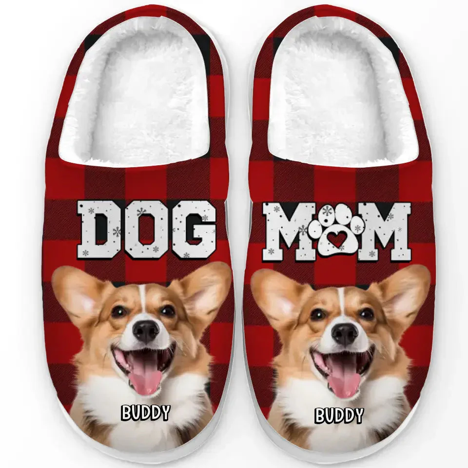 Custom Photo Paws And Relax This Holiday Season With Warm Fluffy Feet - Personalized Slippers - Gift For Dog Lovers, Cat Lovers, Pet Owners NA94 - Image 2