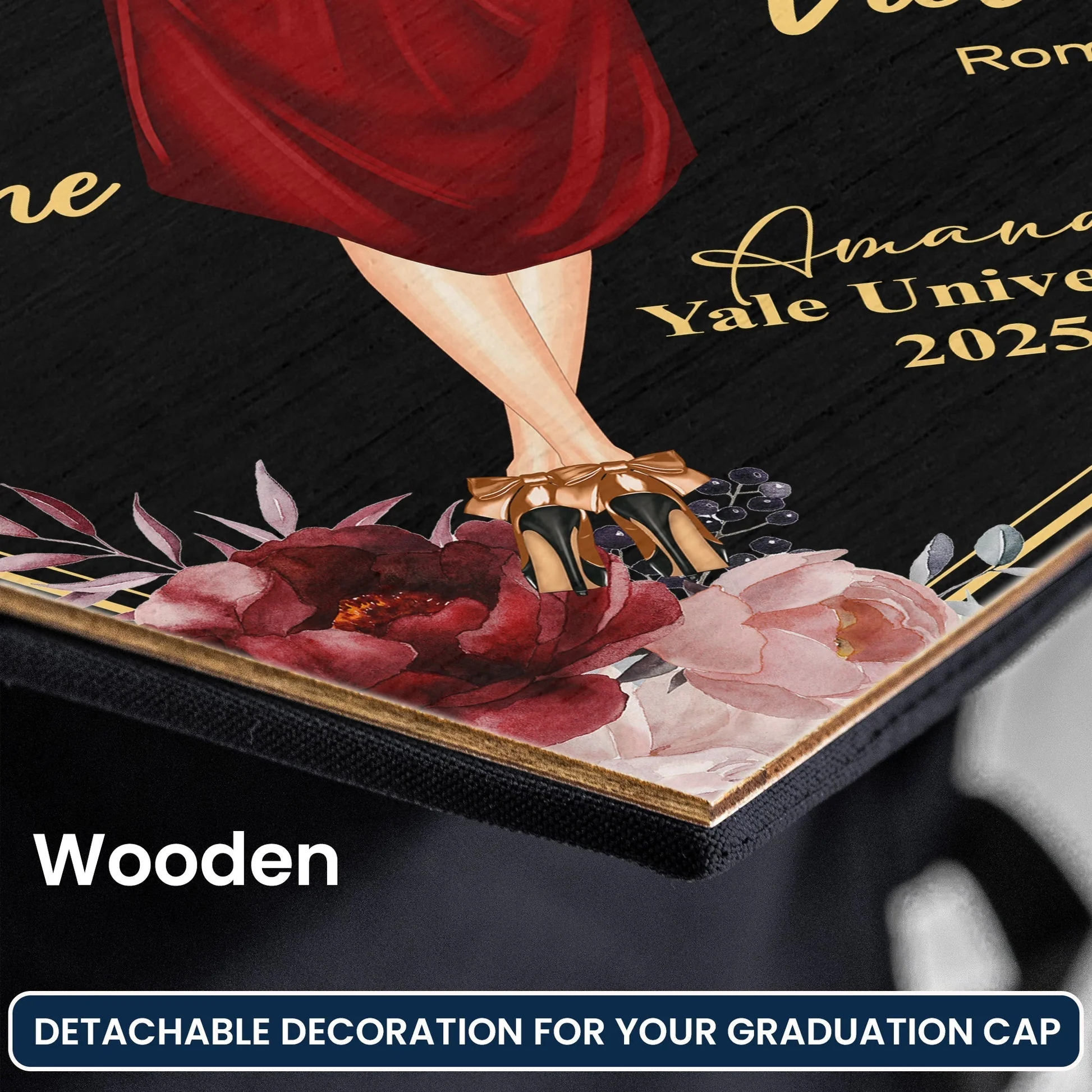 Custom Photo The Best View Comes After The Hardest Climb - Personalized Graduation Cap Topper | NA94 - Image 7