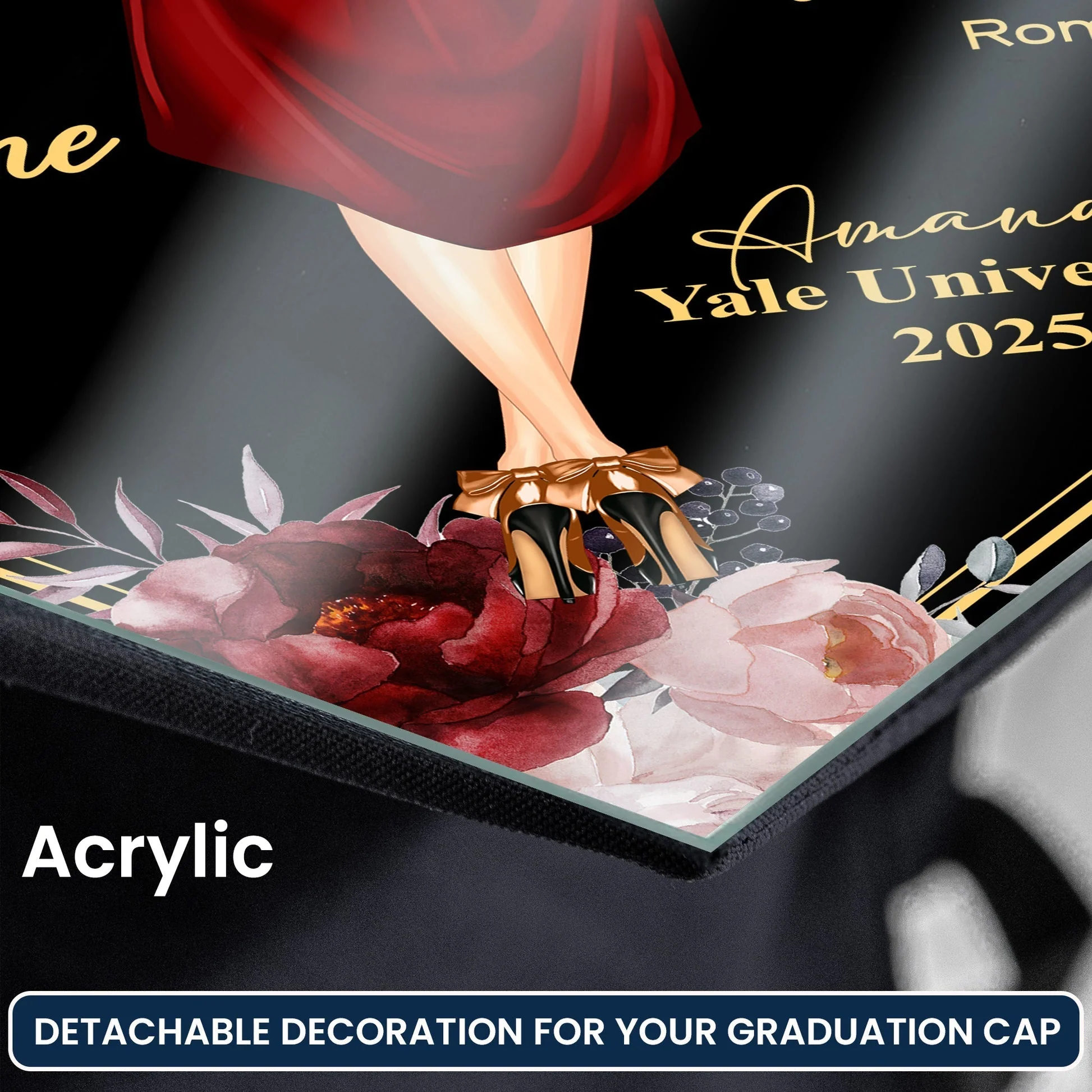 Custom Photo The Best View Comes After The Hardest Climb - Personalized Graduation Cap Topper | NA94 - Image 8