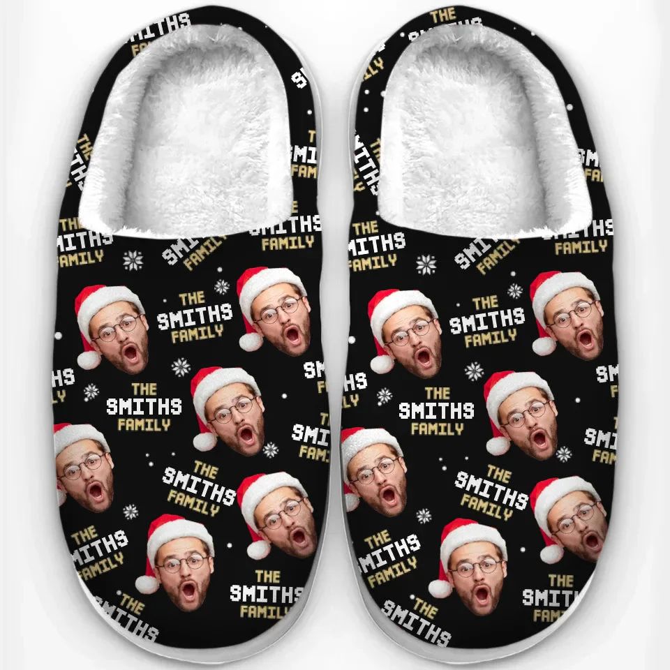 Custom Photo The Heart Of A Family Shines In Every Face - Personalized Slippers - Christmas Gift For Family Members NA94 - Image 2