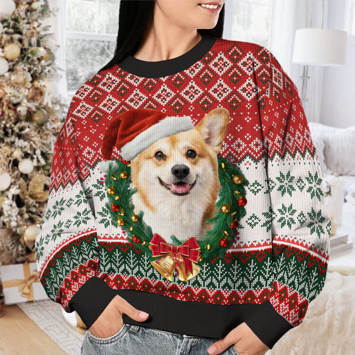 Custom Photo To My Human, Wish You A Furry Christmas - Personalized Ugly Sweater - Christmas Gift For Pet Owners, Pet Lovers - NH96 - Image 2