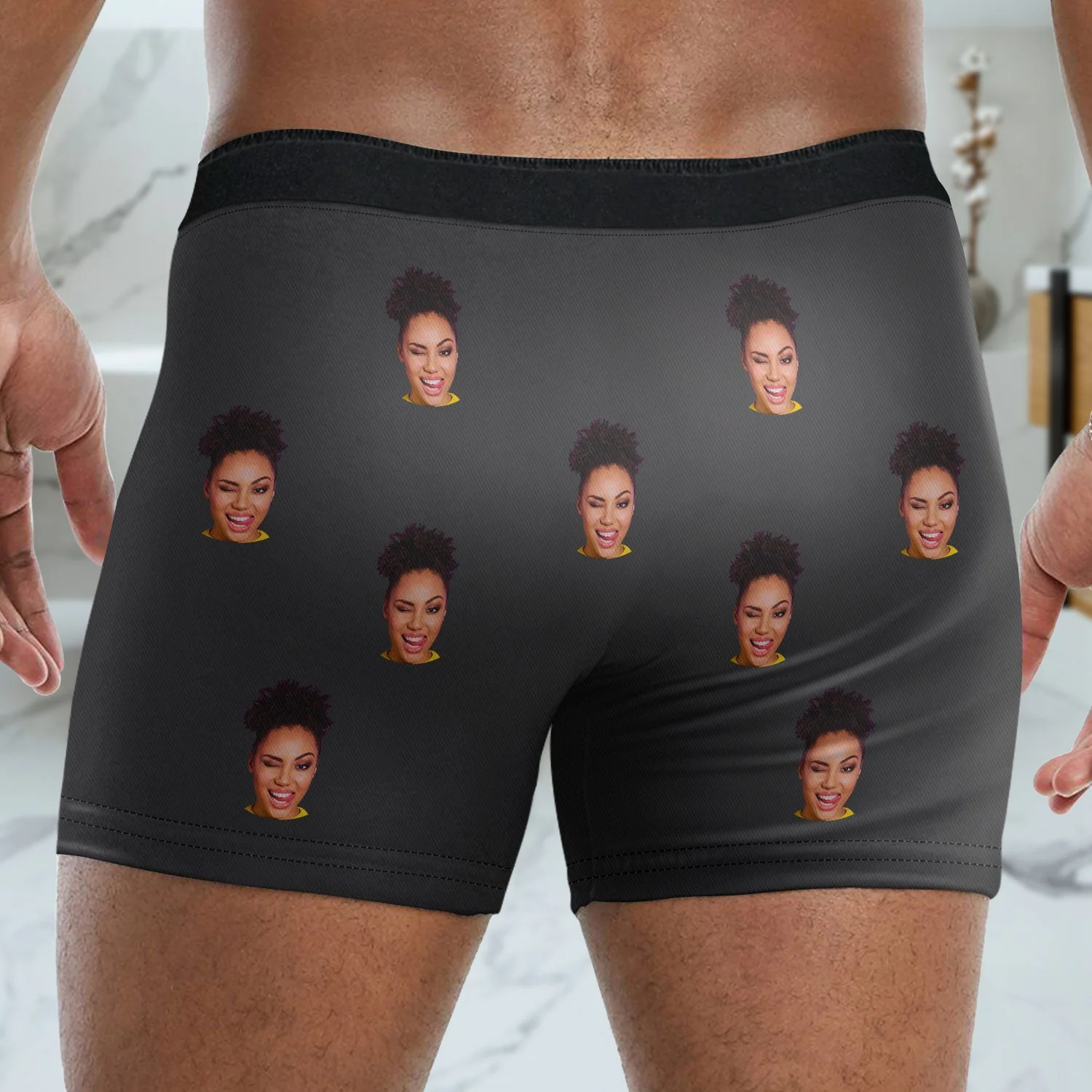 Custom Photo Torn Paper - Gift For Boyfriend, Husband, Anniversary - Funny Personalized Custom Boxer Briefs, Men's Boxers NH96 - Image 2