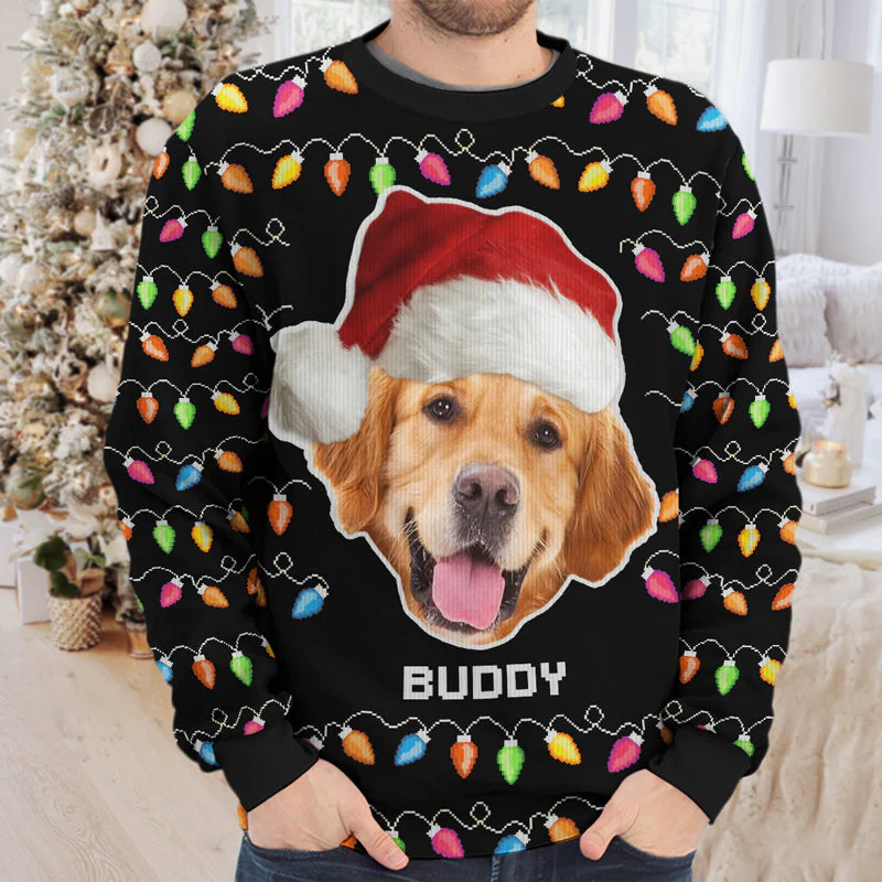 Custom Photo You're Pawsome - Personalized Ugly Sweater - Gift For Pet Owners, Pet Lovers NA94 - Image 2