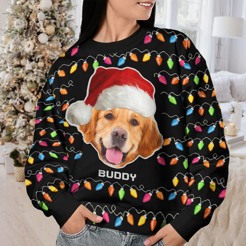 Custom Photo You're Pawsome - Personalized Ugly Sweater - Gift For Pet Owners, Pet Lovers NA94 - Image 3