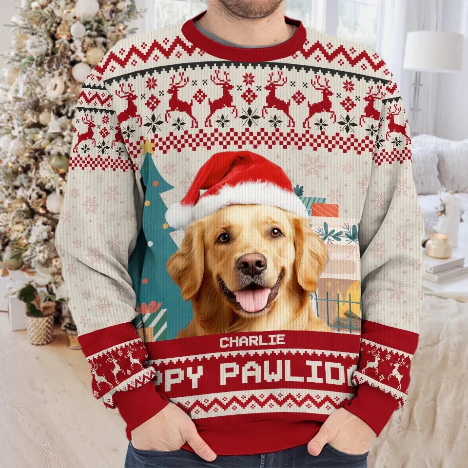 Custom Photo Dog Cat You're The Best Present Ever - Personalized Ugly Sweater - Christmas Gift For Pet Lovers, Dog Cat Mom Dad NA94 - Image 3