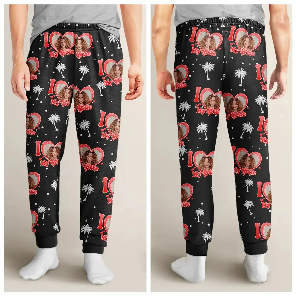 CustomI Love My Wife Girlfriend - Gift For Wife, Girlfriend - Personalized Pajama Pants NA94 - Image 3