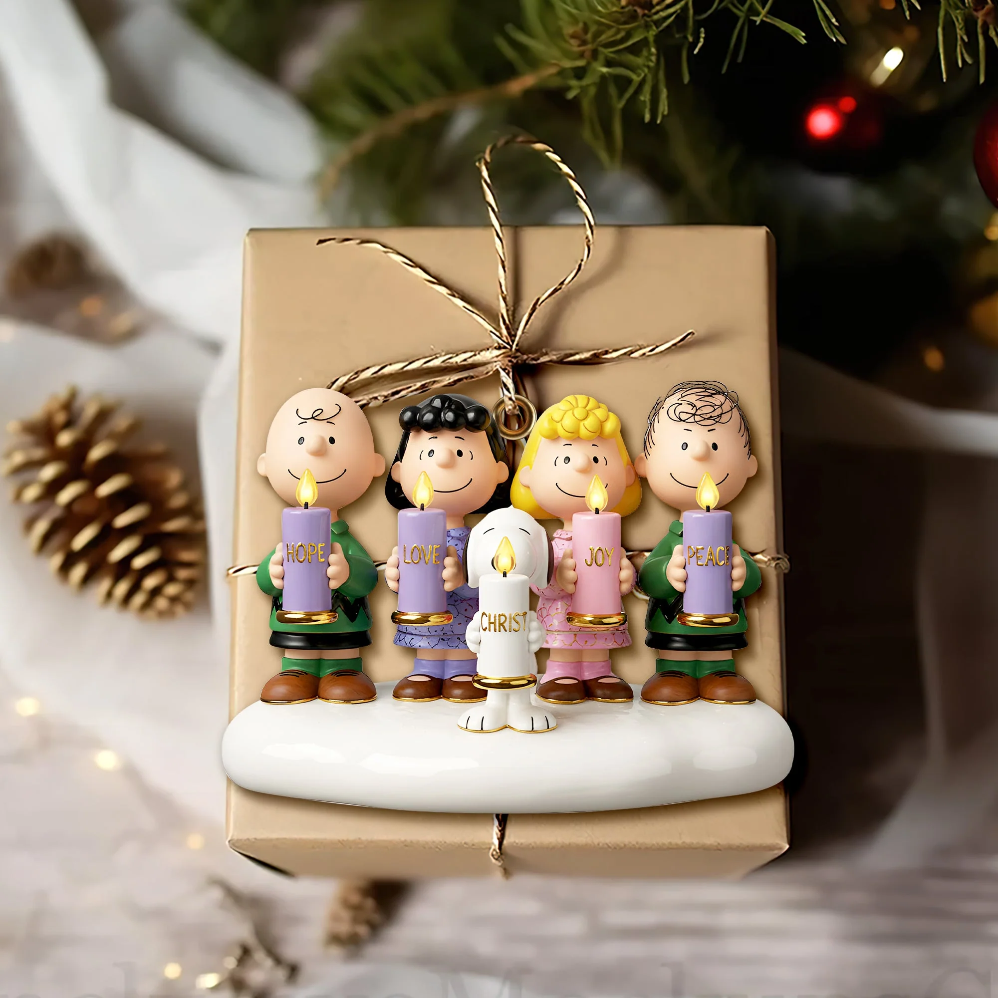 Cute Advent Candles Gang - Personalized Acrylic Ornament - Christmas Gifts For Christians NL122 - Image 4