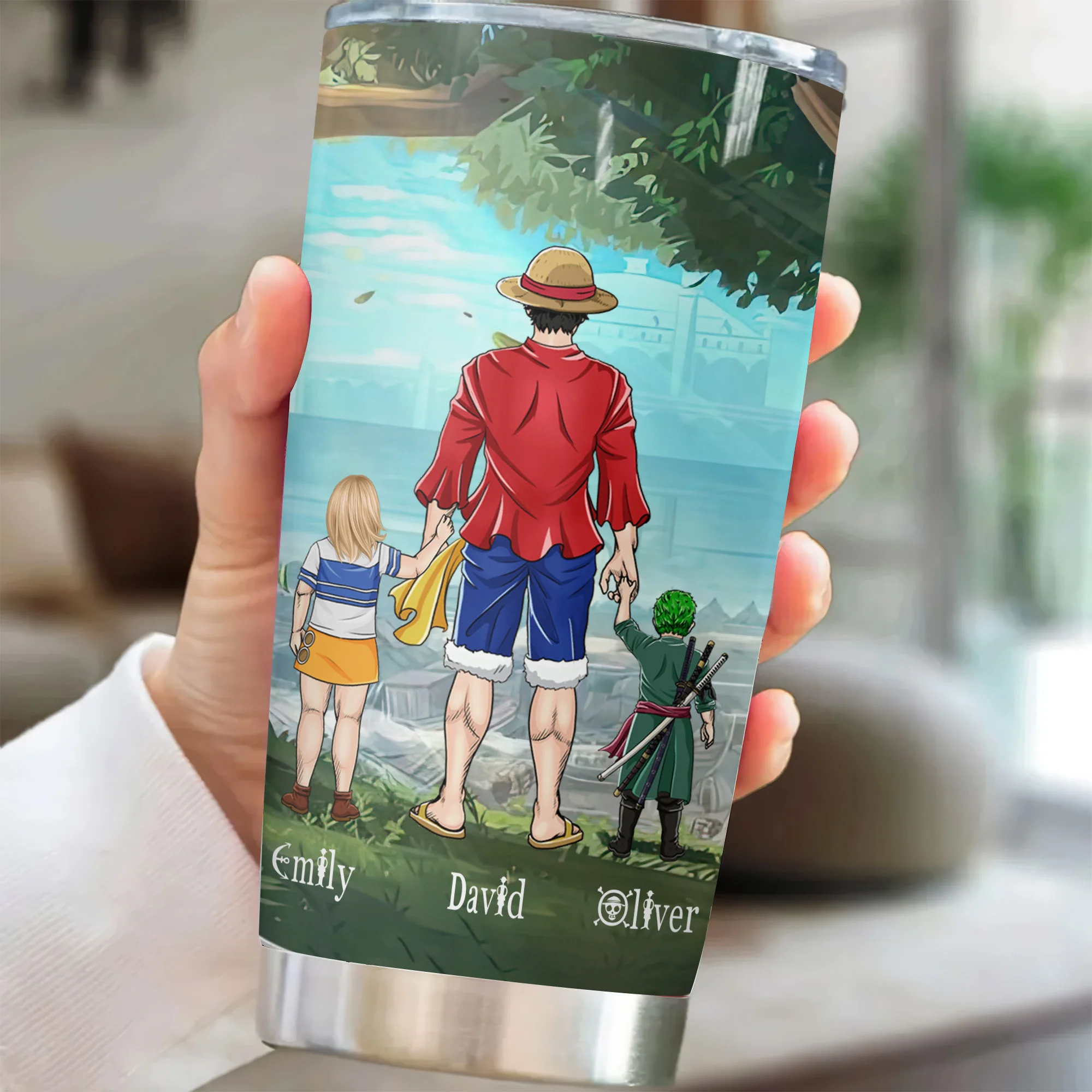Dad Is My Super Pirate - Personalized Stainless Steel Tumbler - Gift For Dad, Father's Day | CL11 NA94 - Image 2