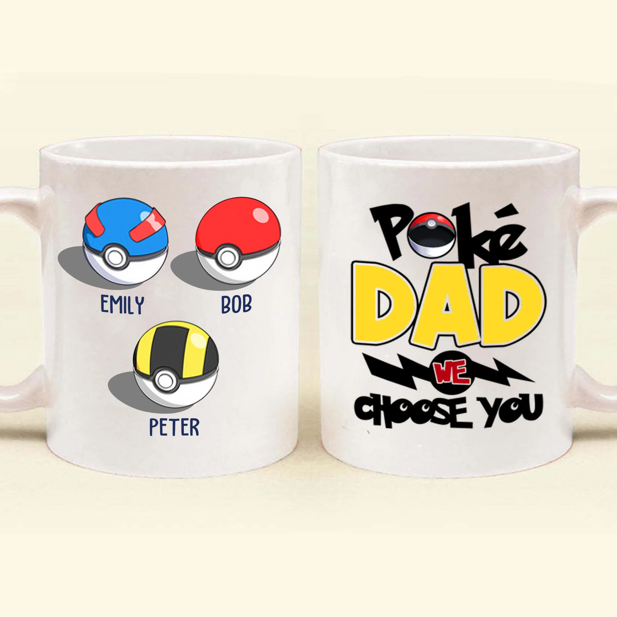 Dad We Choose You - Gift For Father's Day - Personalized Ceramic Mug - Image 4