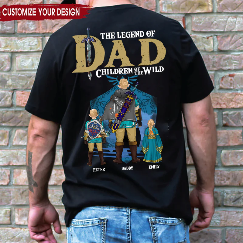 Dad You Are As Wise As Zelda Dad - Gift For Dad, Father's Day - Personalized TShirt CL07 - Image 2